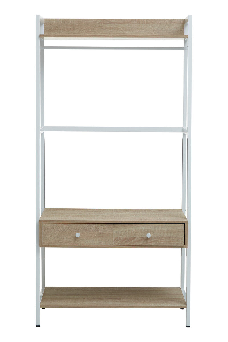 Bradbury Natural Oak Effect Open Wardrobe