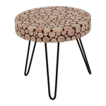 Lacuna Fir Wood Round Side Table