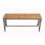 Kickford Parquet Fir Wood Coffee Table
