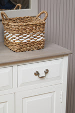 Heritage 2 Drawer White Sideboard