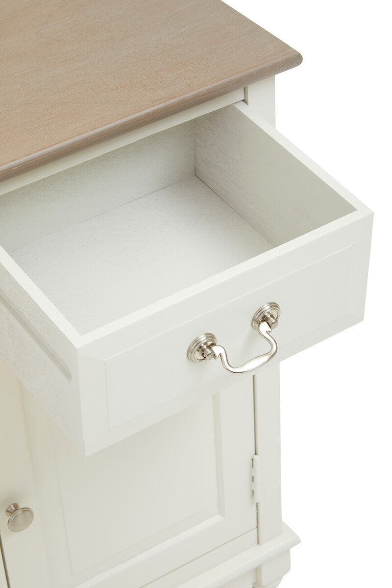 Heritage 2 Drawer White Sideboard