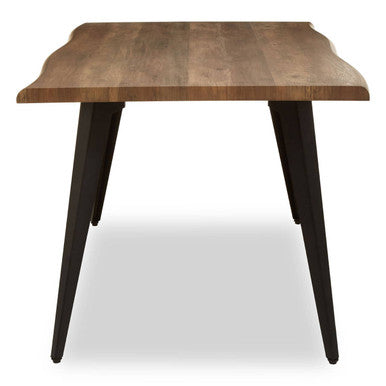 Assia Dark Wood Veneer Dining Table