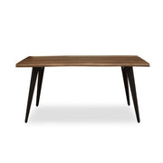 Assia Dark Wood Veneer Dining Table