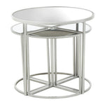 Farran Set of 5 Silver Finish Tables