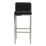 Baina Black And Chrome Finish Bar Chair