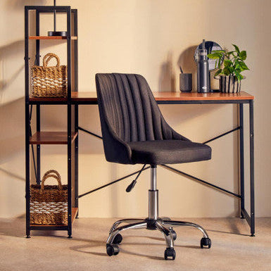 Laxton Red Pomelo Desk With Shelves