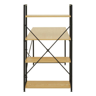 Laxton Light Oak Effect Desk With Shelves