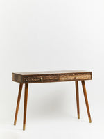 Frida Wood Veneer Console Table with 2 Drawers