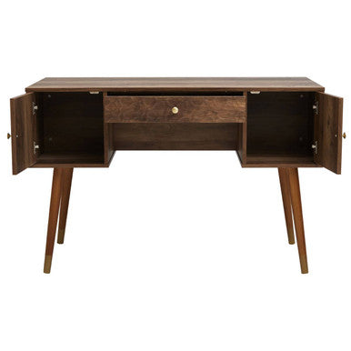 Frida Wood Veneer Desk with Storage