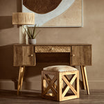 Frida Wood Veneer Desk with Storage