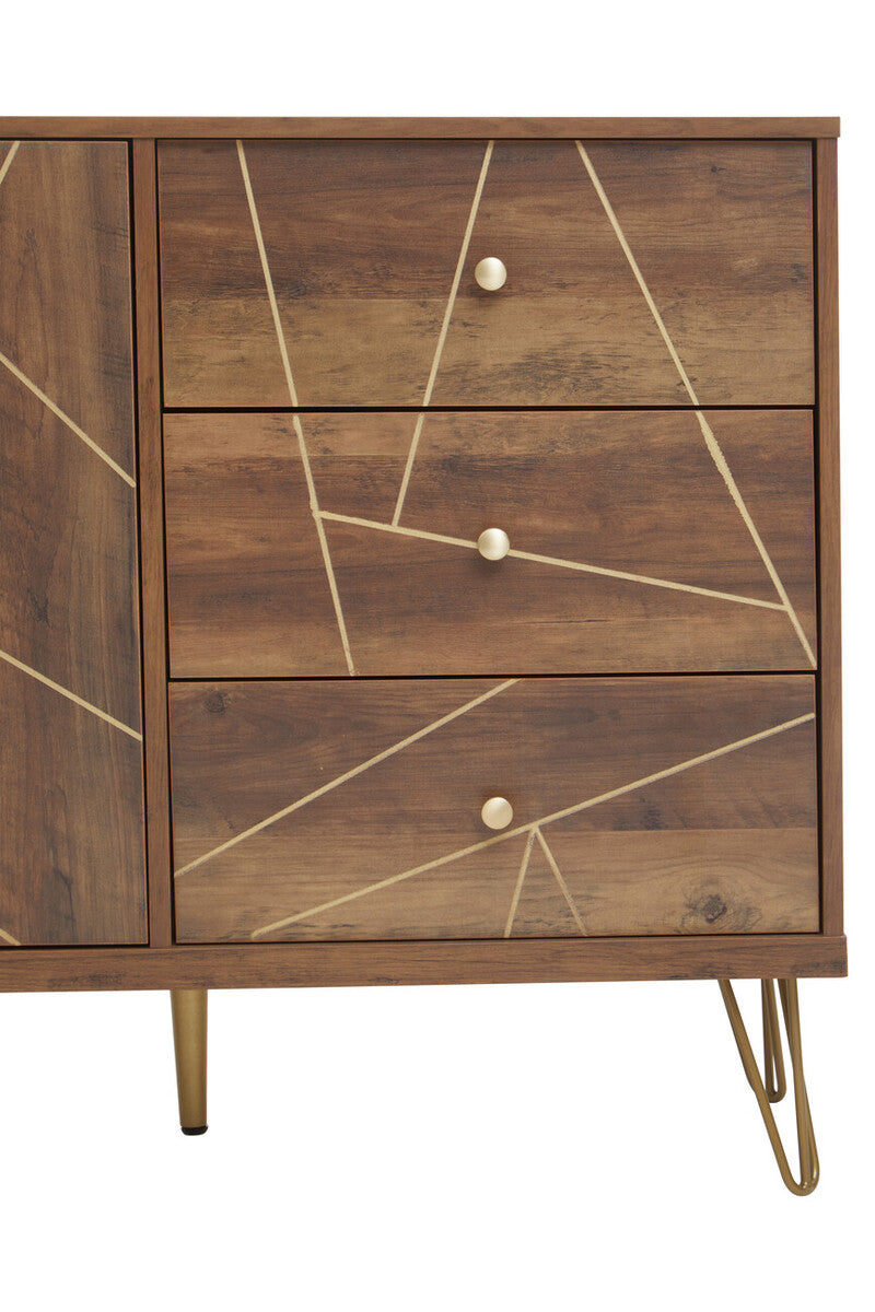 Flori Sideboard with 2 Doors and 3 Drawers