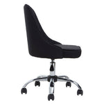 Alexi Black Fabric Home Office Chair