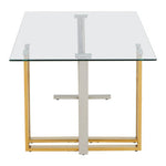 Alvea Silver and Gold Coffee Table