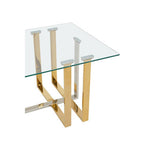 Alvea Silver and Gold Coffee Table