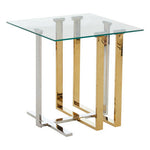 Alvea Silver and Gold Side Table