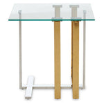 Alvea Silver and Gold Side Table
