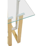 Alvea Silver and Gold Side Table