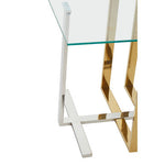 Alvea Silver and Gold Side Table