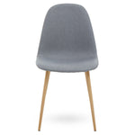 Salford Grey Dining Chair With Wood Effect Legs