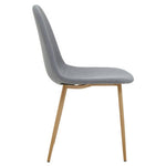 Salford Grey Dining Chair With Wood Effect Legs