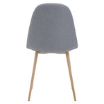 Salford Grey Dining Chair With Wood Effect Legs