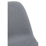 Salford Grey Dining Chair With Wood Effect Legs