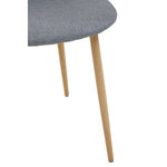 Salford Grey Dining Chair With Wood Effect Legs