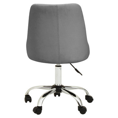 Brent Grey Leather Effect Home Office Chair