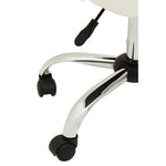 Brent Off White Leather Effect Home Office Chair