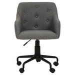 Brent Tufted Grey And Black Home Office Chair