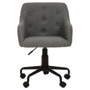 Brent Tufted Grey And Black Home Office Chair