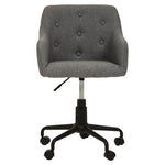 Brent Tufted Grey And Black Home Office Chair