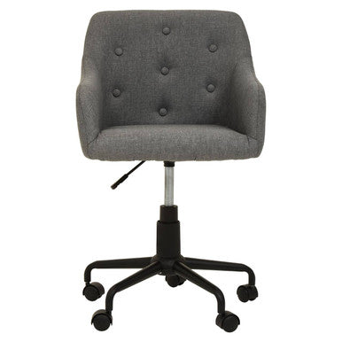 Brent Tufted Grey And Black Home Office Chair