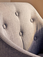 Brent Tufted Grey And Black Home Office Chair