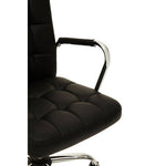 Brent Black Tufted Home Office Chair