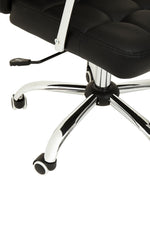 Brent Black Tufted Home Office Chair