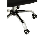 Brent Black Leather Effect And Chrome Home Office Chair