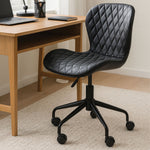 Brent Black Armless Home Office Chair