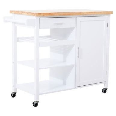 Frankfurt White Kitchen Trolley