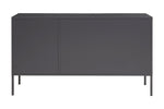 Acier Three Door Grey Metal Sideboard