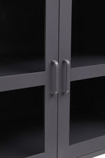 Acier Three Door Grey Metal Sideboard