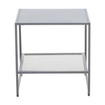 Acero Grey Metal Square Side Table