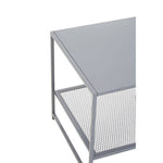 Acero Grey Metal Square Side Table