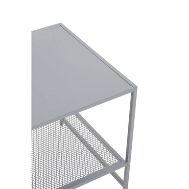 Acero Grey Metal Square Side Table