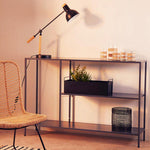 Acero Grey Metal Console Table