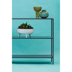 Acero Grey Metal Console Table
