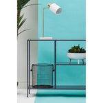 Acero Grey Metal Console Table