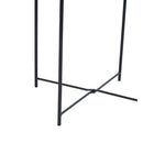 Acero Black Metal Round Side Table