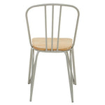 District Grey Finish Metal Frame Dining Chair
