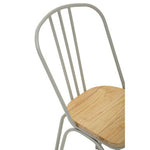 District Grey Finish Metal Frame Dining Chair